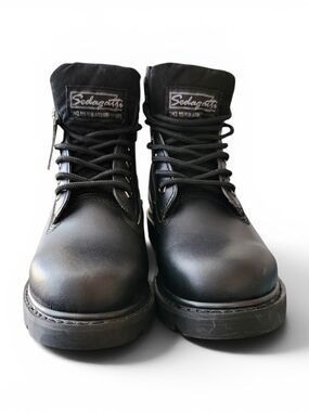 Men’s Black Lace-Up Work Boots
